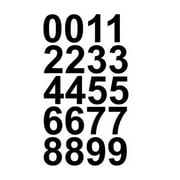 1" Inch Premium Mailbox Number Vinyl Decal Sticker Sheet (Black) | Waterproof and Fade-Resistant | Easy to Install Adhesive Vinyl Digits | Home, Apartment, Condo or Business by CustomDecal US