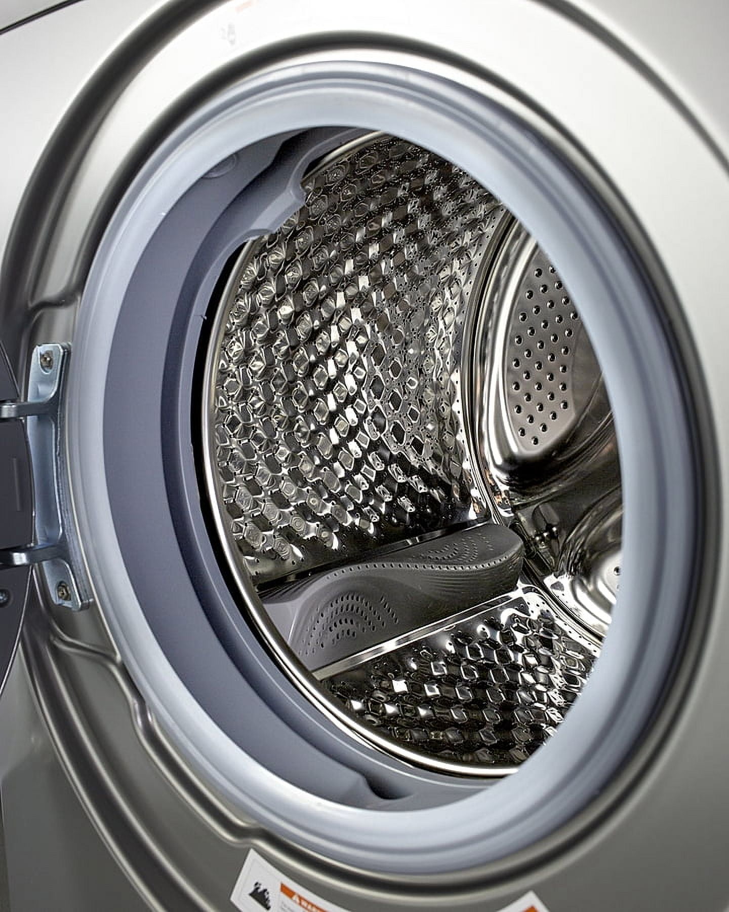 24" Wide 115V Washer/Dryer Combo, Stainless Steel Look