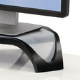 thumbnail image 3 of The Fellowes  Smart Suites Corner Monitor Riser elevates your display to comfortable viewing height to help prevent neck strain.  Grey/Black, 3 of 3