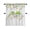 Daisy Yellow, variant on HonorHut Floral Kitchen Curtains Sets 2 Tiers Light Filtering Pocket Valances Decorative Leaf Printing Drapes Curtain Valance and Tier Set Ink Blue
