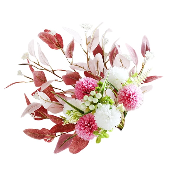 Fake Artificial Flowers Bouquet for Decoration, Dienrx Silk Flower Flower Art Table Flower Simulation Bouquet Blue and White Without Bottle