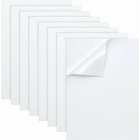 300x210x2mm Adhesive EVA Foam Craft Sheets Rectangle White