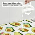 thumbnail image 6 of Kdxio Flowers Avocado for Dish Drying Mat,24*18 inch Absorbent Dish Drainer Kitchen Counter,Large Size Dish Drying Pad for Countertops,Draining Racks, 6 of 9