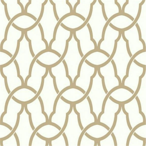 Gold Trellis Peel & Stick Wallpaper