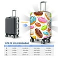 thumbnail image 6 of Lsque Color Donut Printed Luggage Cover, Travel Luggage Protector,Scratch and Dirt Resistant, Fits 18-32 Inch Luggage - Medium, 6 of 9