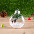 thumbnail image 5 of Bexikou 12Pcs Christmas Balls,Clear Plastic Fillable Ball Ornament Clear Ornament Balls,Hanging Ornament Ball for Christmas Tree Ornaments Hanging Party Decoration, 5 of 7