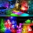 thumbnail image 6 of Solar Color Changing Spot Lights Outdoor 6 Pack, 9 Multicolored Modes, IP65 Waterproof USB & Solar Powered Landscape Spotlight, 45 LEDs Bright Garden Lighting, Uplight for Tree, Yard, Outside, 6 of 6