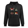 thumbnail image 4 of Men Women Fleece Lined Christmas Tree Snowman Reindeer Sweatshirt Crewneck Long Sleeve Pullover Top Casual Fall Clothes  Workout Shirt, 4 of 8