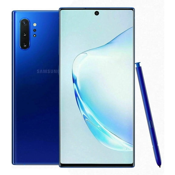 Pre-Owned Samsung Galaxy Note 10+ Plus N975U 256GB Blue Unlocked Smartphone
