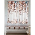 thumbnail image 6 of Living Room Curtains 72 Inches length, Brown Eucalyptus Fall Window Treatment Curtain Drapes, Botanical Weeping Leaves Pastoral Light Filtering Drapes for Bedroom Laundry Room, 52"x72", 2 Panels, 6 of 7