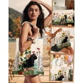 thumbnail image 2 of Juego de 2 bolsas de lona con cierre de maquillaje para mujer, bolsa de regalo para compras, gimnasio, viajes, día festivo, 2 of 4