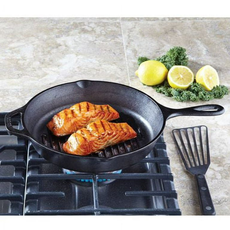 LODGE 10.5″ SEASONED SQUARE CAST IRON GRILL PAN – General Army