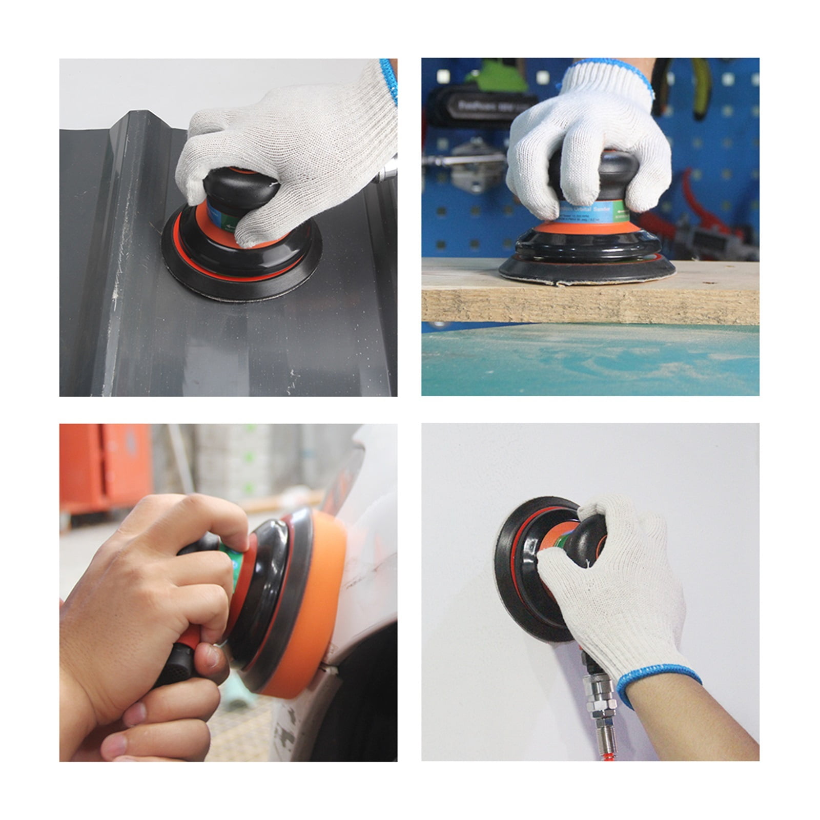 Pneumatic Orbital Sander Air Grinder,125mm/150mm Vacuum Eccentric Polishing/Grinding Machine Pneumatic Tools ,Widely Use
