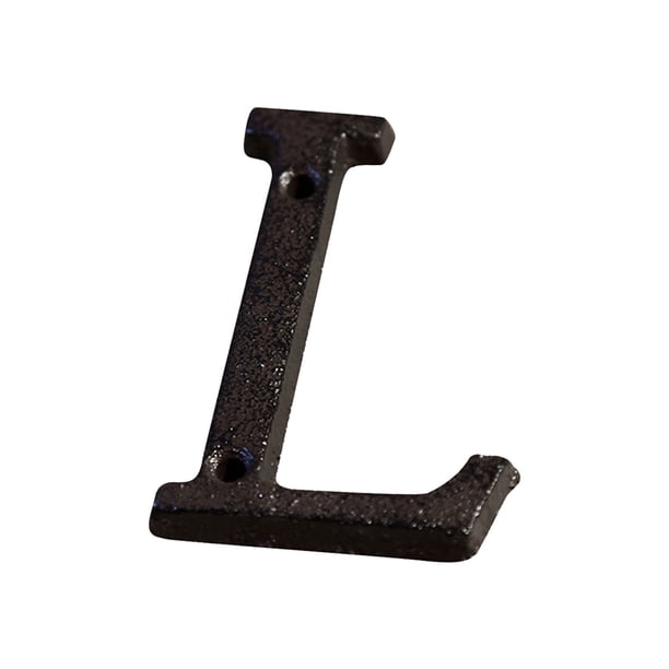 Aleación de Hierro Forjado Diy Casa Letra Y Número Conjunto, 26 Letras Inglesas con Tornillos para la Decoración de la Tienda de Jardín Al Aire Libre, Estilo Industrial Retro Números de la Casa Person