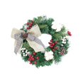 thumbnail image 1 of Bearachild Guirnalda colgante de puerta de pared de Navidad de 30cm, decoración de moda, adorno de flores artificiales, accesorios de diseño de fiesta Kits de decoración para fiestas Campana Bearachild HA070521-07B, 1 of 6