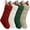 Snowy white, variant on Personalized Christmas Monogram Stocking with Initial, 18 Inch Large Personalized Embroidered Letters Stockings for Xmas Family Holiday Fireplace Hanging Decoration