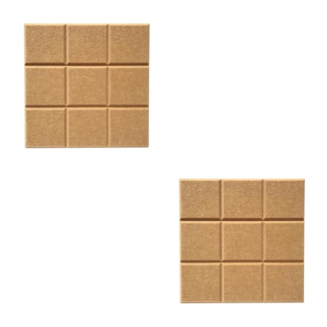 Thinsony Cork Board Tiles 12 x 12 Message Home Board Board School yellow 12 Inch x 12 Inch 2Set