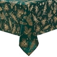 thumbnail image 2 of Elrene Home Fashions Pine Foil Fabric Holiday Tablecloth, Green, 60" x 84", 2 of 3