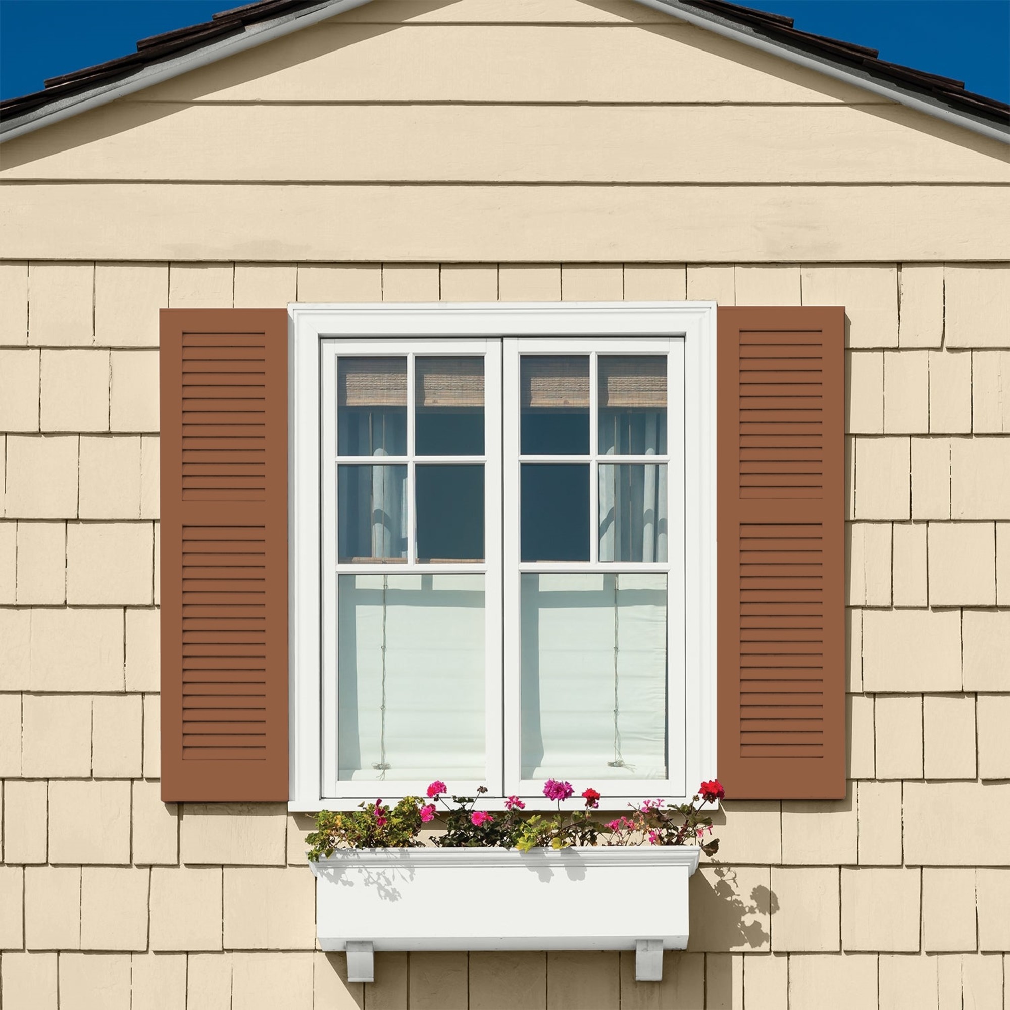 Glidden One Coat Cinnamon Spice / Orange Satin Exterior Paint with Primer, 1 Gallon