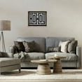 thumbnail image 2 of Stupell Industries Mosaic Style Howdy in Black Quotes and Sayings Painting Brown Floater Framed Canvas Art Print Wall Art, 21 x 17, 2 of 9