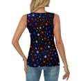 thumbnail image 4 of America 250 Years Anniversary Tank Tops for Women Crew Neck Sleeveless Blouse Summer Flag Graphic Tanks 1776-2026 Tops, 4 of 5
