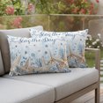 thumbnail image 3 of Outdoor Pillow Covers 20x12 Set of 2, Blue Starfish Coastal Waterproof Patio Throw Pillow Covers for Couch Sofa Chair, Nautical Summer Beach Ocean Coral Decorative Pillowcases for Throw Pillows, 3 of 9