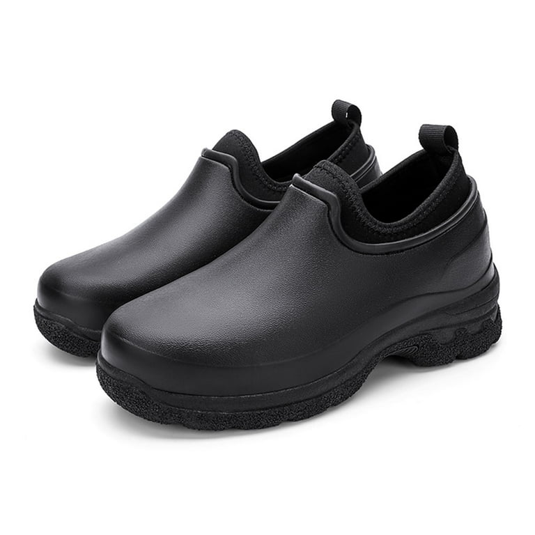 Men Chef Shoes Non Slip Oil Resistant Waterproof Safety Work Shoes Comfortable Nursing Nurse Shoes for Gardener Men Women Indoor and Outdoor Chef Clogs for Kitchen Office Seaside Walmart