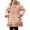 Pink, variant on WhouRiu Toddler Girls' Winter Coat Warm Thickened Trim Hooded Long Coat Kids Thermal Windproof Puffer Coats Red,Sized 3-4