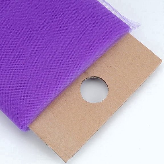 Purple - 54 Inch Premium Tulle Fabric Bolt x 40 Yards