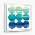 thumbnail image 1 of Cercle Abstrait Bleu Champs de Couleur II - Moderne Transitionnel Encadrée Toile du Milieu du Siècle, 1 of 3