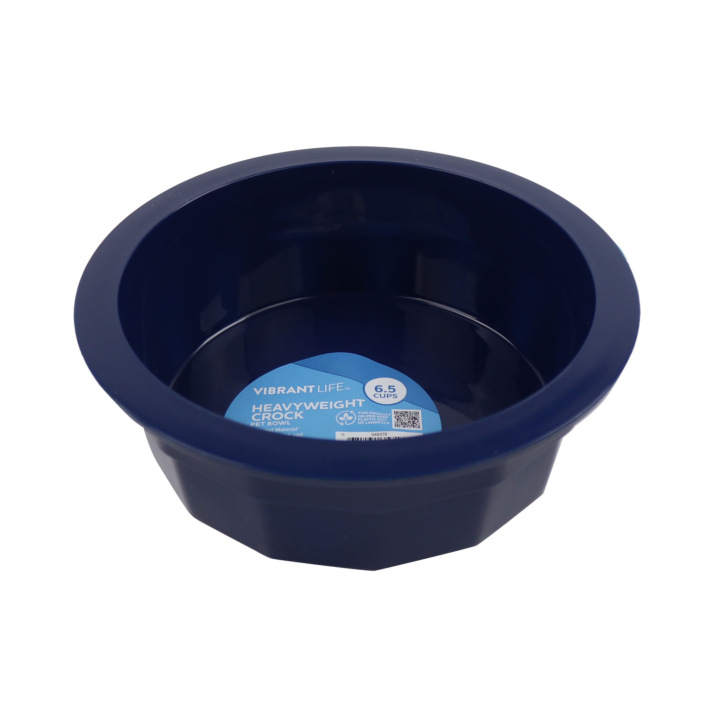 Vibrant Life Heavyweight Crock Pet Bowl, Extra-Large, Assorted Colors 