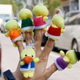thumbnail image 4 of Marionetas de dedo de patos de peluche ANGGREK 6 piezas Multicolor, 4 of 7