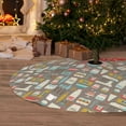 thumbnail image 6 of Rateoe Kitchen Food Print Christmas Tree Skirt 30" for Xmas Holiday New Year Party Circle Tree Mat Ornaments Decoration, 6 of 7