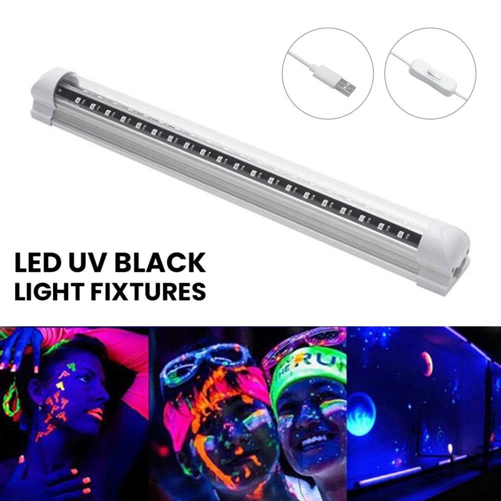 Ultraviolet LED Strip 40 LEDS Purple Blacklight UV Lamp  Bar DJ Party DC 5V  S 