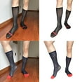 thumbnail image 2 of Aellinatey Elegant Mens Middle Length Business Dress Socks with Stripes for Office Wear, 2 of 21