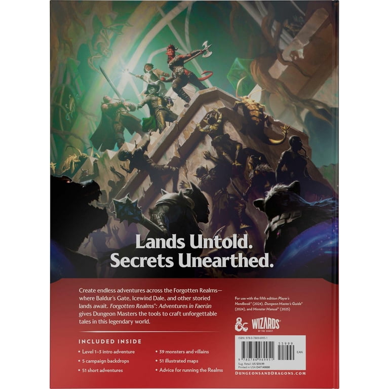 Dungeons & Dragons D&d Forgotten Realms Adventure Guide