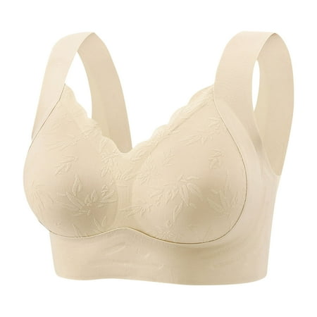 Summer Savings Akafmk Plus Size Womens Bras  Push Up Bras for Women  Women s Nursing Bra Maternity Sleeping Underwear Large Size Large Cup Underwear Women Daily Bra White XXXL