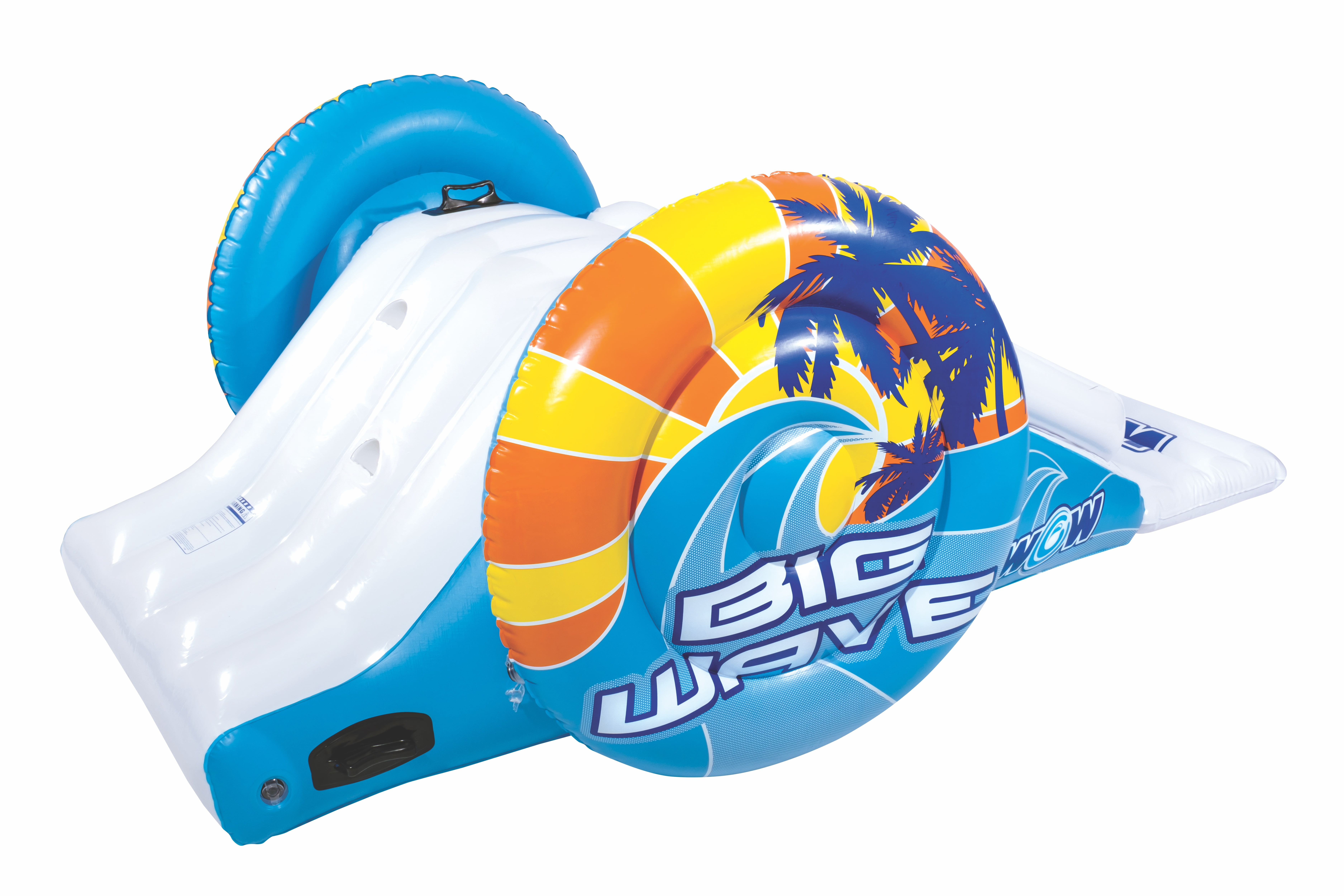 WOW SPORTS Big Wave Pool, Dock Slide, Backyard, Inflatable, Portable,