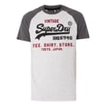 thumbnail image 5 of Superdry Vintage Logo Heritage Raglan T-Shirt, Grey, 5 of 5