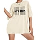 thumbnail image 1 of Blusa extragrande Vhermosa XXL color amarillo claro cuello redondo estampado de letras, 1 of 5