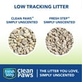 Fresh Step Clean Paws Unscented Clumping Cat Litter, 22.5 lbs