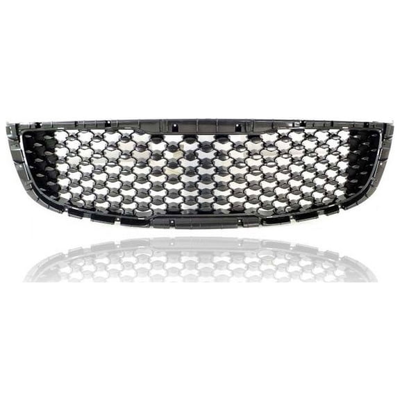 Grille - Compatible/Replacement for '15-18 Kia Sedona L/LX/EX/SX - Main Upper Black Frame Insert Without Camera Hole - 86352A9500, CAPA