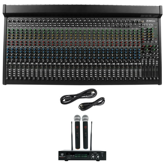 Mackie 3204VLZ4 32-channel 4-Bus FX Mixer w/ USB Dual Wireless Mics 3204-VLZ4