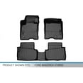 thumbnail image 2 of SMARTLINER Custom Fit All Weather Black 2 Row Floor Mat Liner Set Compatible With 2022-2025 Ford Maverick (Only Fits Hybrid Models), 2 of 6