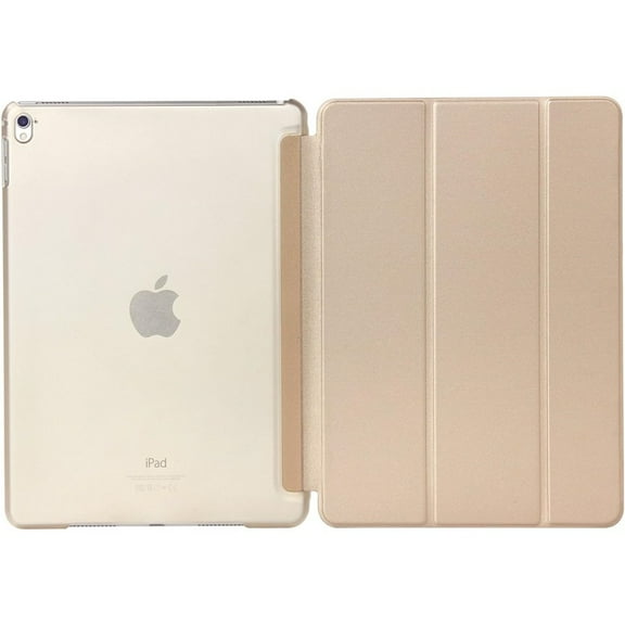 Translucent Frosted Back Protector with Slim Lightweight Smart Shell Stand Cover Fit Apple iPad Pro 10.5 Tablet-Gold