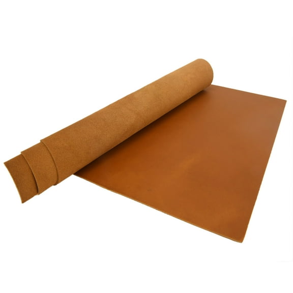 Brown Crazy Horse Leather Square 1.6-1.7mm Thick First Layer Leather Sheets