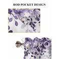 thumbnail image 6 of Purple Bathroom Window Curtain, Eucalyptus Leaves Light Filtering Coffee Kitchen Curtains, Bedroom Living Room Curtains 2 Panel 84"x45", 6 of 6