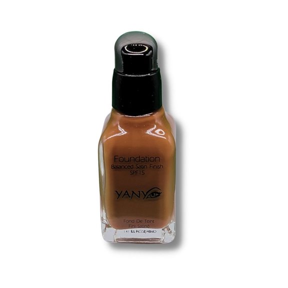 YANY Beauty Liquid Makeup Foundation SPF-15 Flawless Dewy Medium - Full Coverage Longwear Perfect Shades Lightweight Paraben-free (132)