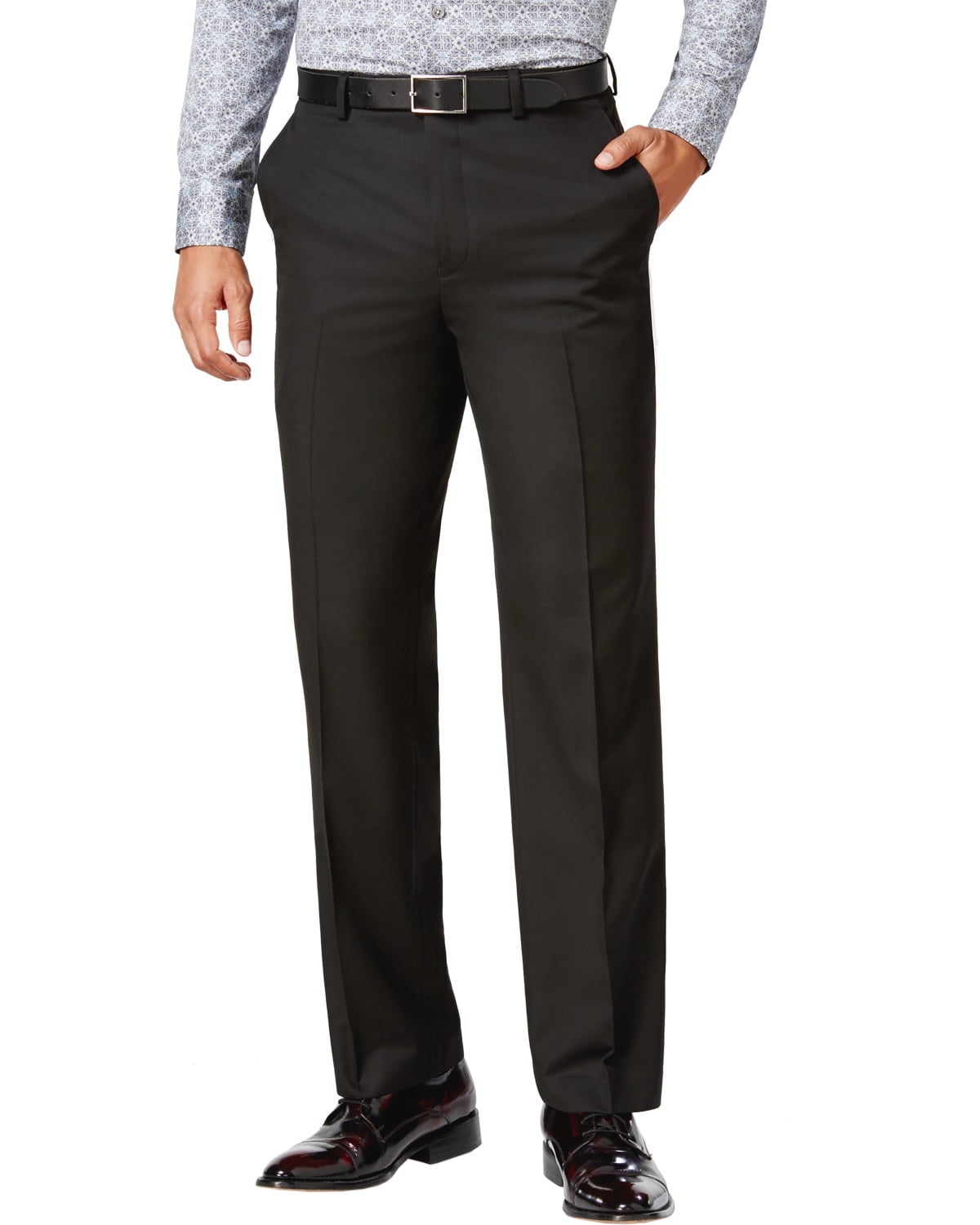 Sean John - Sean John Mens Classic-Fit Dress Pants 36W x 30L Black ...