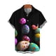 thumbnail image 4 of Ceisia Men's Loose Short Sleeve Printed Casual Shirt with Chest Pocket Black M Gifts, 4 of 4